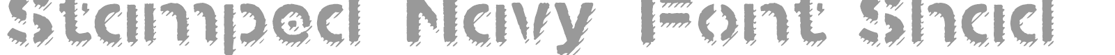 Stamped Navy font preview